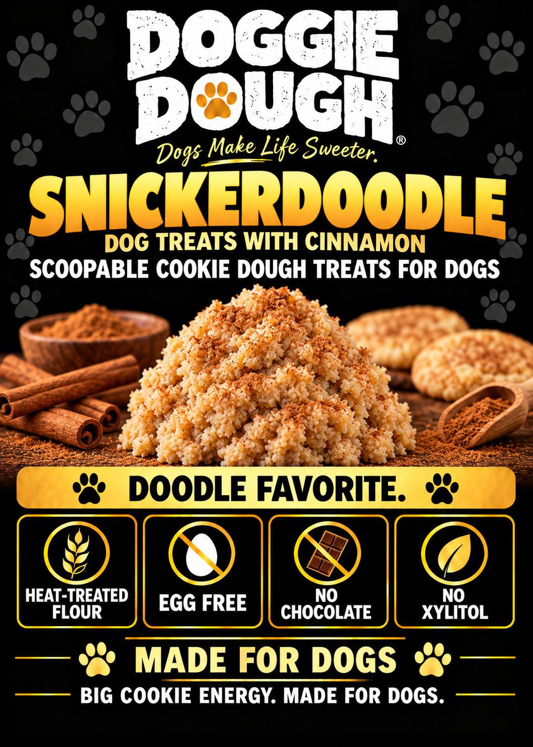 Snicker Anydoodle Doggie Dough flavor poster